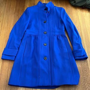 J Crew • royal blue lady coat • size 2